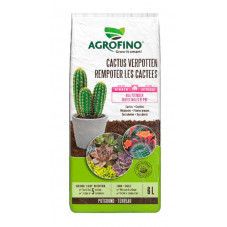 terreau Agrofino spécial pour cactus et plantes grasses en sac de 6 litres