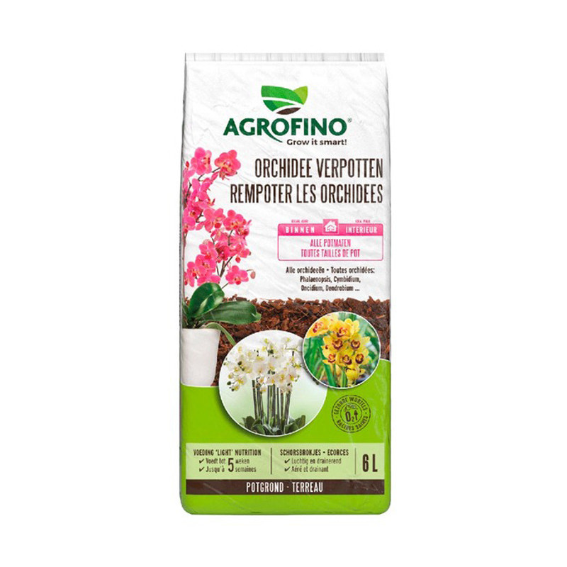 terreau spécial pour orchidée en sac de 6 litres