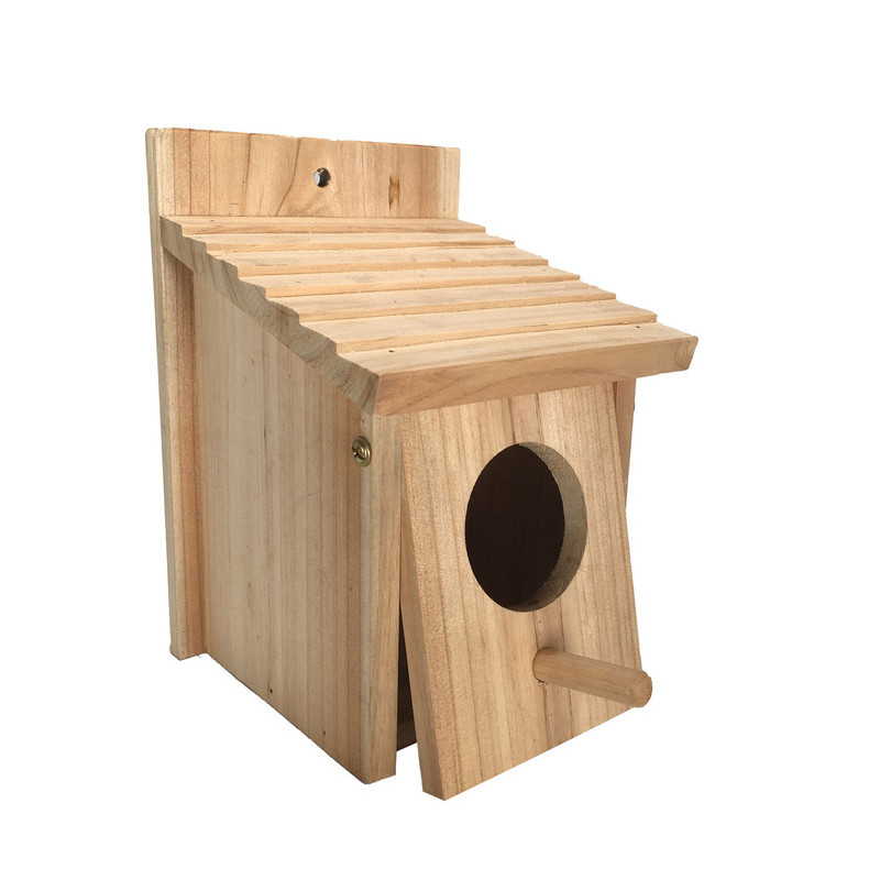 nichoir d'oiseaux en bois naturel 15x15x22 cm nichoir d'oiseaux en bois naturel 15x15x22 cm