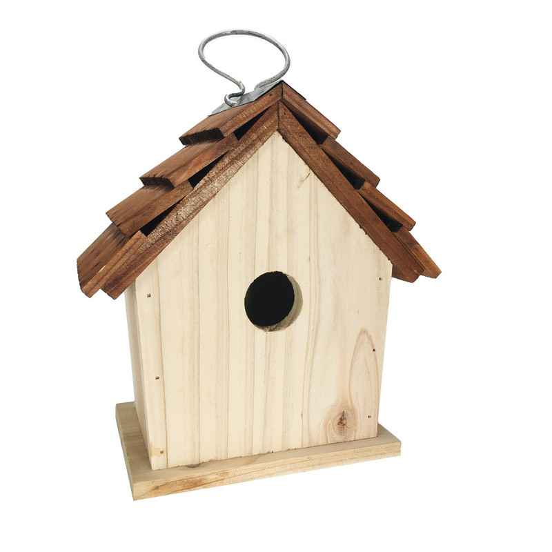 nichoir à oiseaux 18 x 10 x 19 cm en bois naturel nichoir à oiseaux 18 x 10 x 19 cm en bois naturel