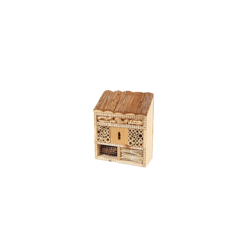 hotel à insectes et abeilles en bois naturel 17 x 8 x 22 cm hotel à insectes et abeilles en bois naturel 17 x 8 x 22 cm