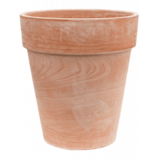 pot en terre cuite vieillie terra cotta hauteur 45 cm - diamètre 40 cm ouverture 37 cm