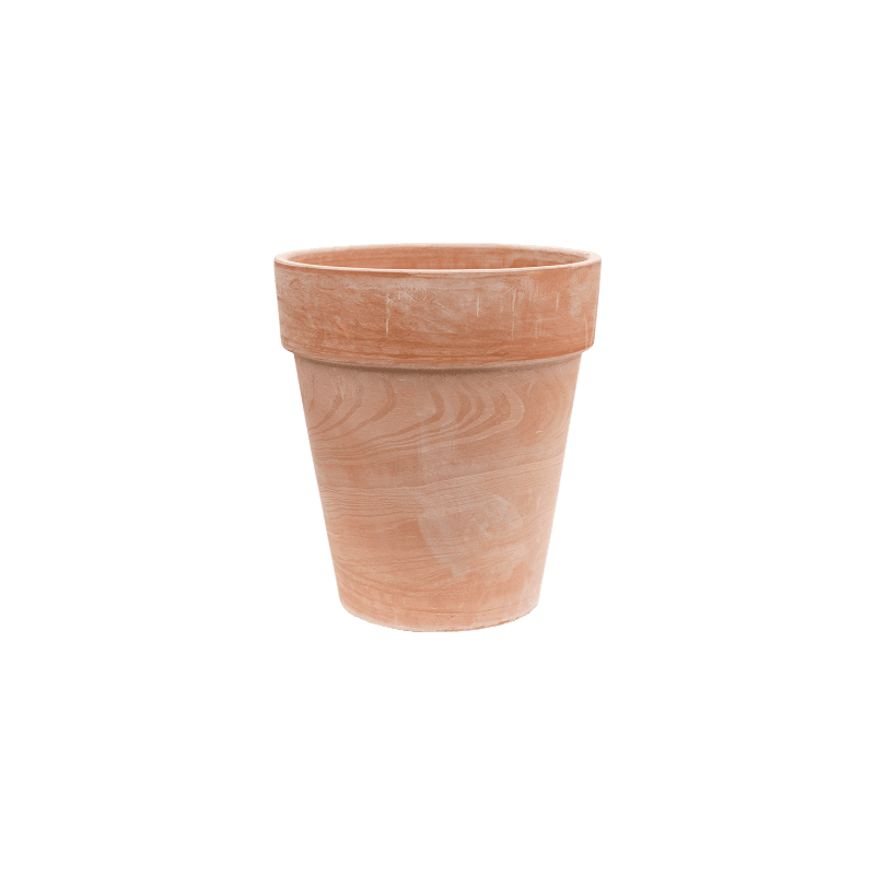 pot en terre cuite vieillie terra cotta hauteur 45 cm - diamètre 40 cm ouverture 37 cm